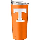 Logo Brands NCAA 20 oz Powder Coat Stainless Tumbler -Double-Wall Insulated Everday Tumbler for Hot or Cold Drinks, High Lip Lid, Team Color