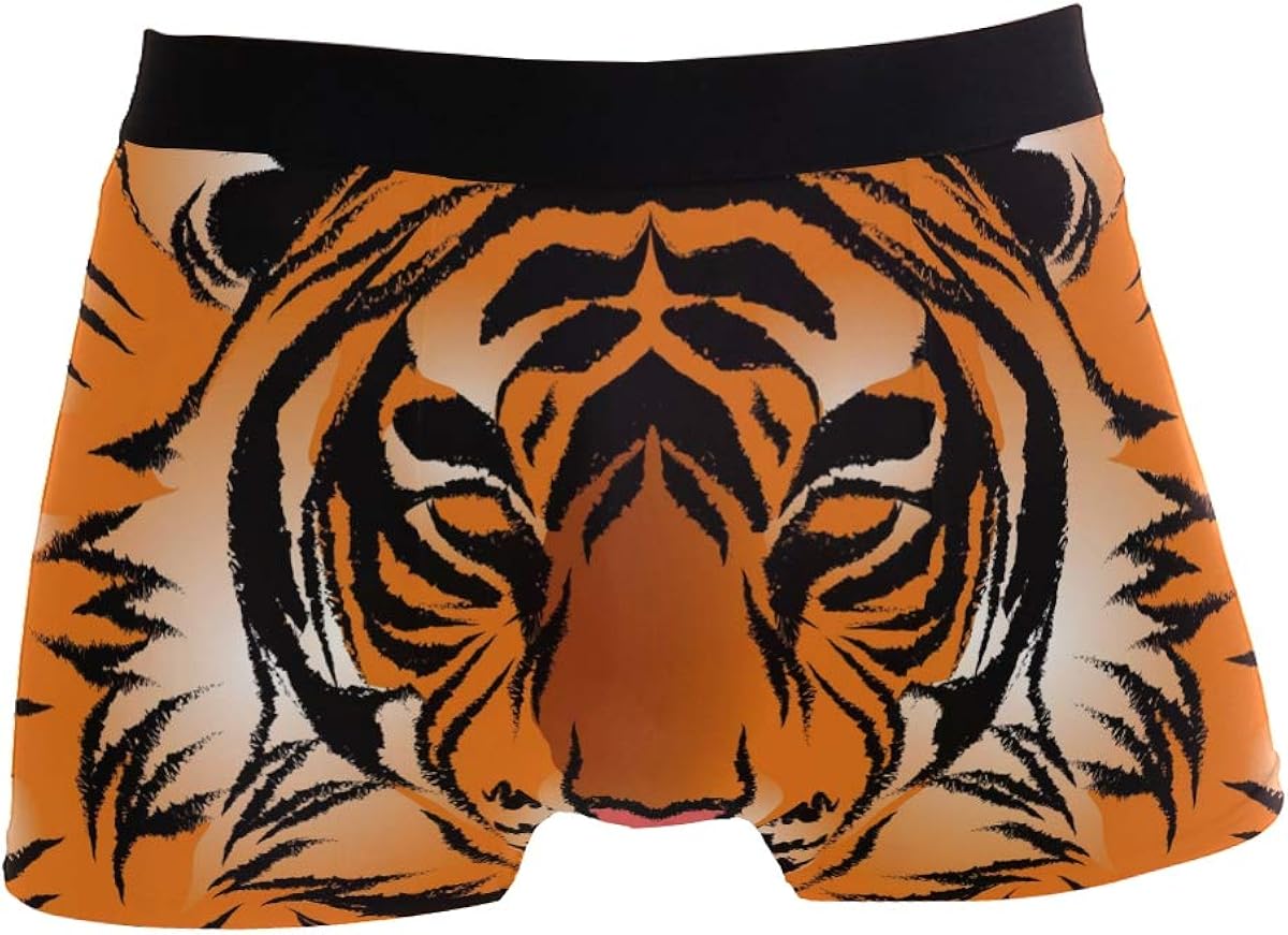 Tiger Stripe Men's Underwear Boxer Briefs Comfortable Casual Daily