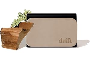 Drift Car Air Freshener - Stone Air Freshener Car Odor Eliminator - Long Lasting Scent - Auto Accessories - Metal Clip - Essential Oils - Clean Ingredients - Teak Scent Starter Kit