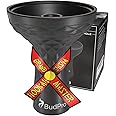 BudPro Hookah Bowl - Silicone 1 Hole Phunnel Bowl - Perfect with Charcoal Holder - Black Shisha Bowl