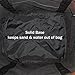 Saltwater Canvas Mesh Whale Bag Lite (R), Sandproof base, 9 pockets, Large Black