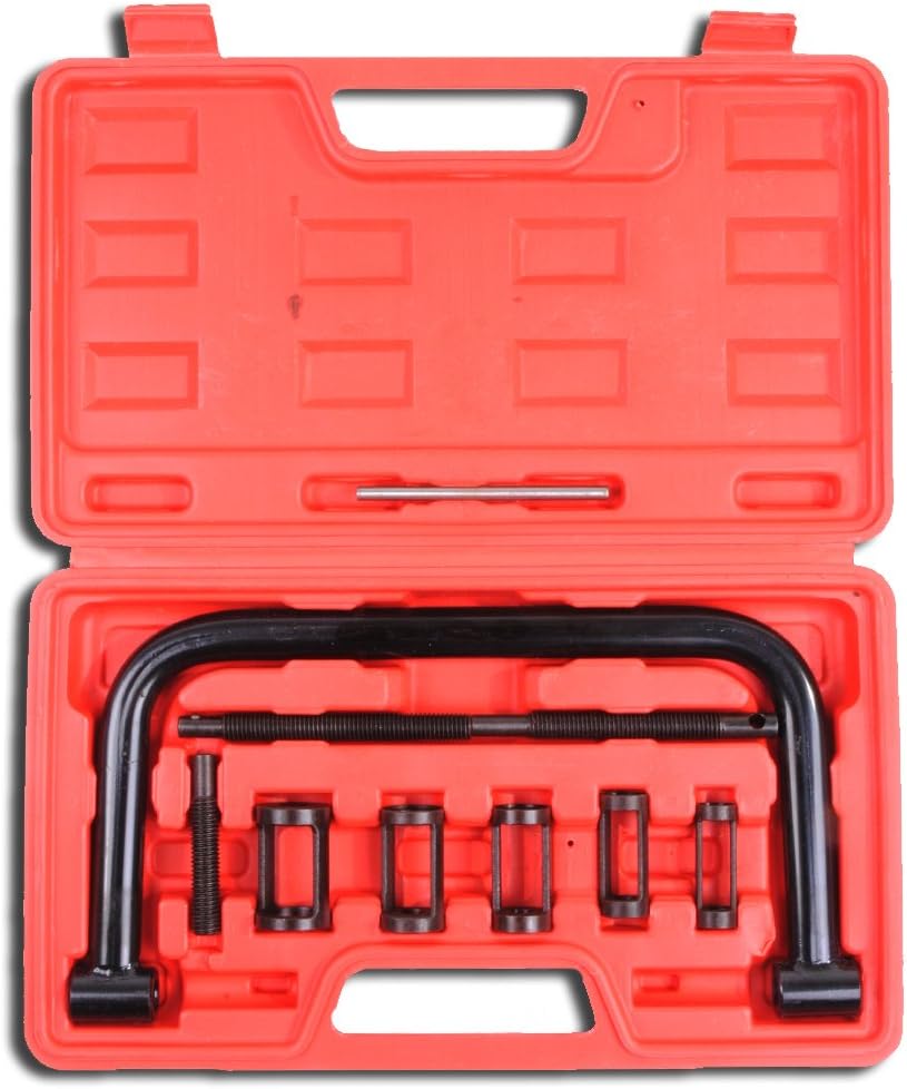 10 Piece Car Van Motor Bike Portable Engine Valve Spring Compressor Removal Service Kit Tool Set
