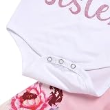 ChYoung Baby Girl Clothes Set Newborn Romper Top Rose Pant Headband 3 Pieces view 5