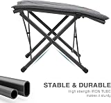 EVER ADVANCED Folding Camping Footrest Ergonomic Ottomans 90kg Cap Light Grey view 7