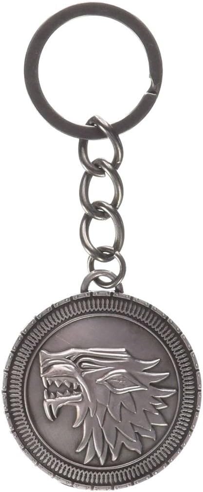 The Noble Collection Game of Thrones Porte-clés Médaillon Emblème Stark, Black, 4.7cm, XT0034 - Image 3