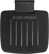 George Foreman Immersa Small Electric Grill Removable Control Panel Black view 1