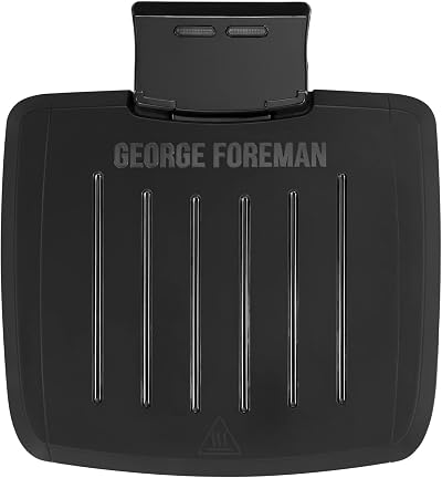 George Foreman Immersa Medium Electric Grill Removable Control Panel
