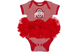 Two Feet Ahead Newborn Baby Girl Bodysuit Creeper Polka Dot Tutu Skirt Dress College Licensed