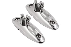 MARINE PART DEPOT Two Marine Grade Stainless Steel Quick Release Bimini Top Hinges