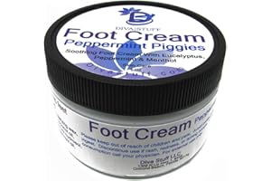 Diva Stuff Peppermint Piggies Soothing Foot Cream w/Eucalyptus, Peppermint & Menthol
