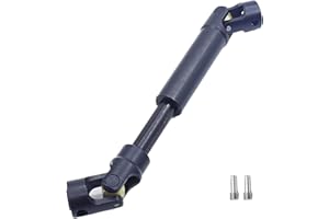 HOPLEX Stainless Steel Driveshaft with Black Coating Heavy-Duty Drive Shaft for TRX4 Axial SCX10 90046 AXI03007 Redcat Gen 8 RC 1/10 Crawler Car Upgrade Accessories(85-115MM)