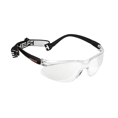 HEAD Racquetball Goggles - Impulse Anti Fog &amp; Scratch Resistant Protective Eyewear w/Clip On Adjustable Strap