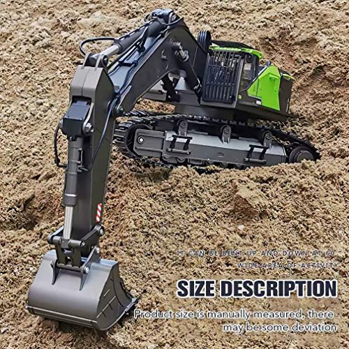 XIYAN Junge Kinder RC Alloy Bagger, 01.14 22ch Big RC Construction Truck Digger Toy Simulation Bagger Fahrzeug Spielzeug… – Bild 5