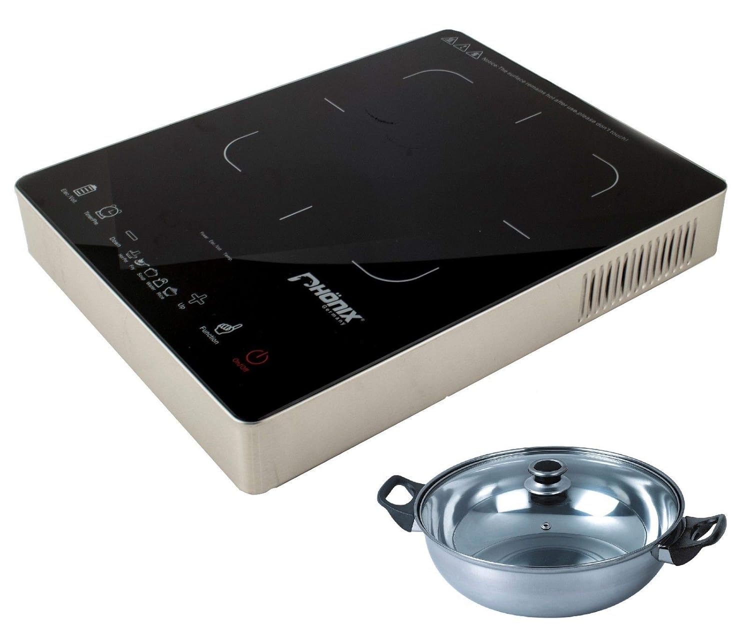 Phönix PI101 Portable Electric Induction Cooker Ceramic Hob Sensor