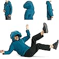 WILLQ Anti-Fall Airbag Suit Elderly Intelligent Anti-Fall Airbag 0.18s Pop Up Protection Head Protection Cap Lumbar Support Belt Strict Detection of Your Body Data Without Co2 Cylinder
