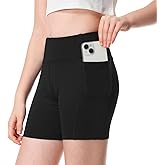 ANIVIVO Girls' 4" Volleyball Biker Dance Shorts Youth Spandex Yoga Shorts Kids Athletic Running Compression Shorts