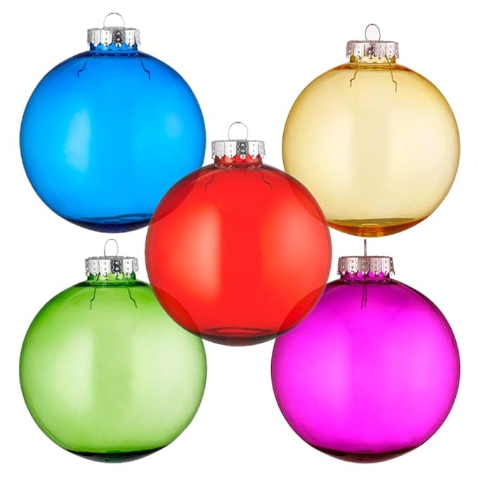 Xmas Direct Style Christmas Baubles, Plastic, MultiColour Amazon.co