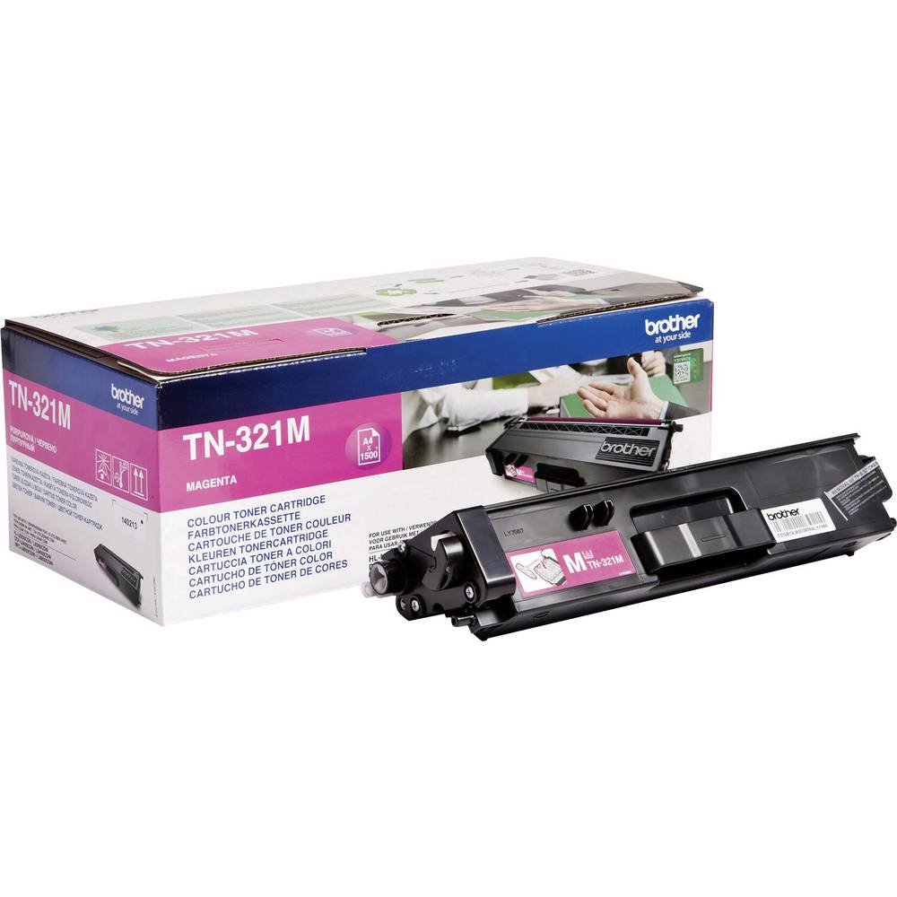 Brother TN-321M Toner Cartridge, Magenta, Single Pack, Standard Yield, Includes 1 x Toner Cartridge, Brother Genuine Supplies