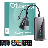 OTTOCAST Play2Video Ultra 2026 Upgrade Magic AI Box Car Watch Video Devices, Wireless CarPlay Android Auto Video Adapter 3 in 1 Built-in Netflix/YouTube Android 12 System