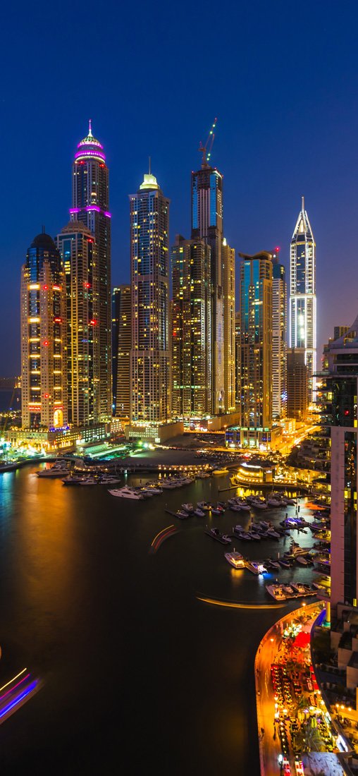 PeelitStickit Dubai Marina City Wallpaper, Wall Mural ID-017, vinyl