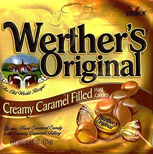 Werthers Variety Original Caramel Coffee & Creamy Caramel Hard Candies 2.65 Oz (Pack of 4)