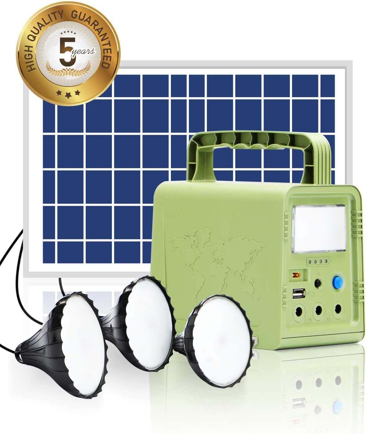Amazon Com Eco Worthy 84wh Pro Portable Power Station Solar Generator With Solar Panel And Led Lamp For Power Outage Outdoor Camping Lighting System Fishing Hunting Home Emergency Power Supply Hurricane Home Improvement