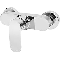 MEKOTRIN Shower Mixer Valve, G1/2 Thread Brass Shower Faucet, Manual Control Plumbing Valve Switch Bathroom Tap for Cold and 