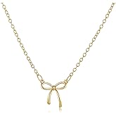 Warmsmile Gold and Silver Plated Flat Snake Chain Choker Necklace – Dainty Heart Pendant Necklace for Women, Elegant Bow and Cross Pendant Necklace, Ideal Valentine’s Day & Mother’s Day Jewelry Gift for Her