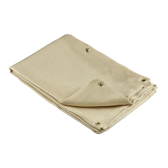 Feuerschutzdecke, 120 x 178 cm, robuste Fiberglas-Schweißdecke und Abdeckung mit Messingösen