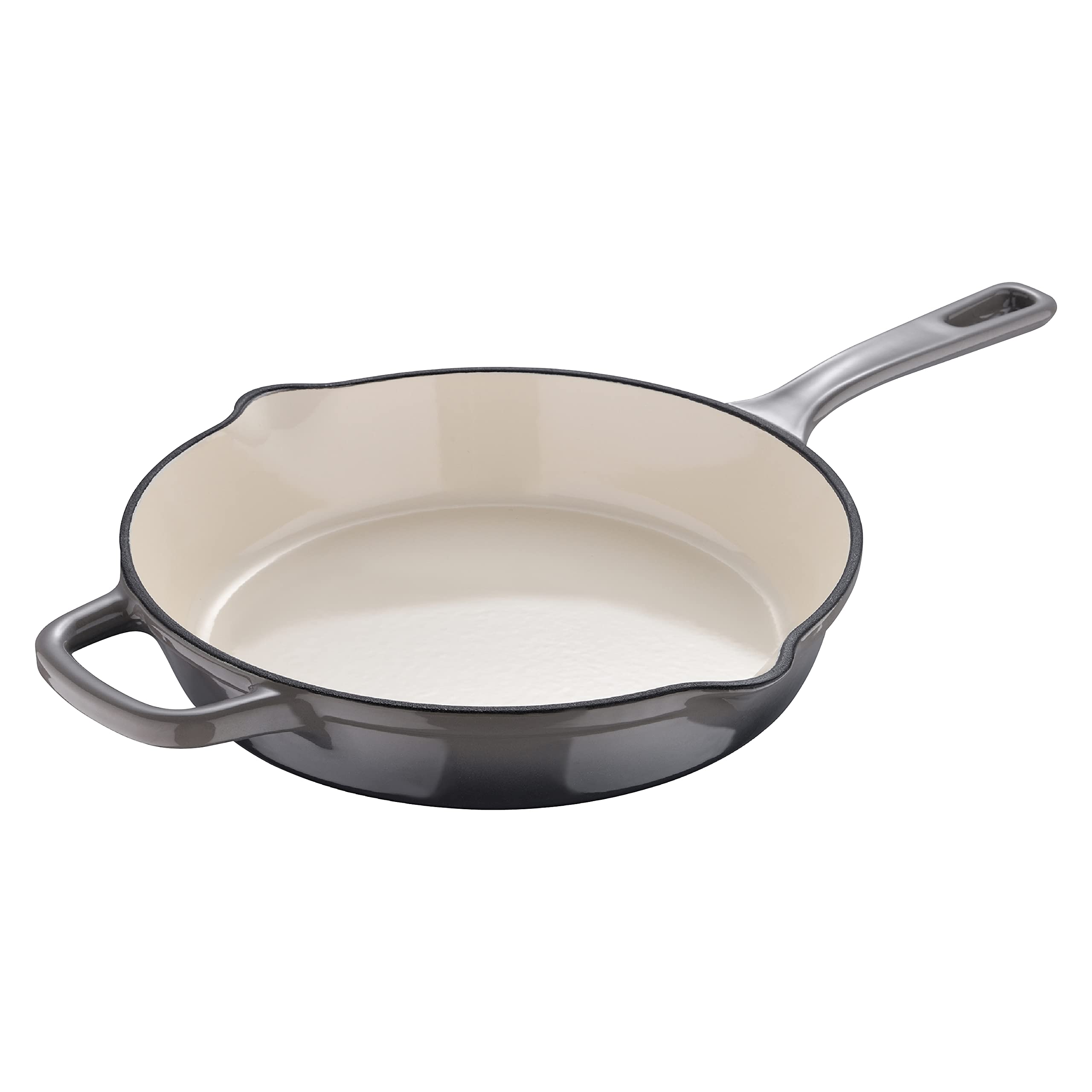 MasterPro-Unique-Sarten-de-Hierro-Fundido-de-245-cm-Color-Blanco-Fabricada-con-Hierro-Fundido-Mango-Ergonomico