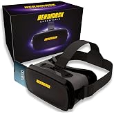 Heromask Essentials VR Headset for Phone &middot; 3D Films &amp; 360&deg; Videos | 3D films, 360&deg; videos &amp; VR games with your smartphone. Adjustable HD lenses. Gift for adults &amp; families