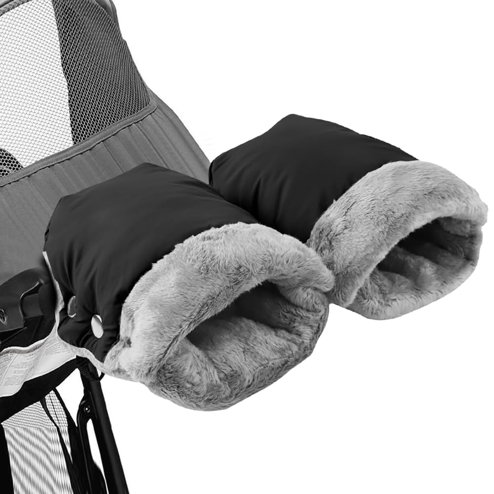 Infreecs Pram Hand Muff - Pram Gloves for Stroller, Stroller Fleece Hand Muff, Universal Waterproof and Windproof Anti-Freeze Pushchair Hand Warmer Gloves