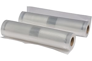 NESCO Vacuum Sealer Bags 8" x 20", Use for Sous Vide or Meal Prep, BPA Free, Dishwasher Safe, Tear Resistant, Safe to Microwave, Boil, or Freeze