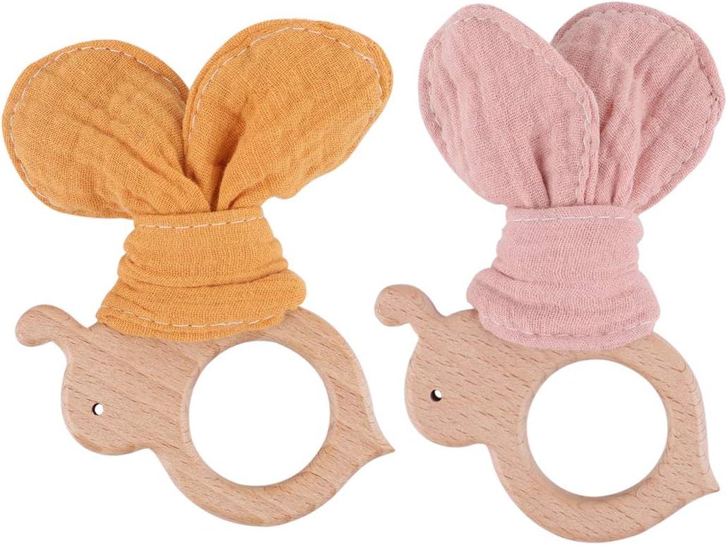 bunny ear teething ring