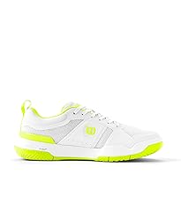 WILSON Women's Sneaker, White/Safety Yellow, 6