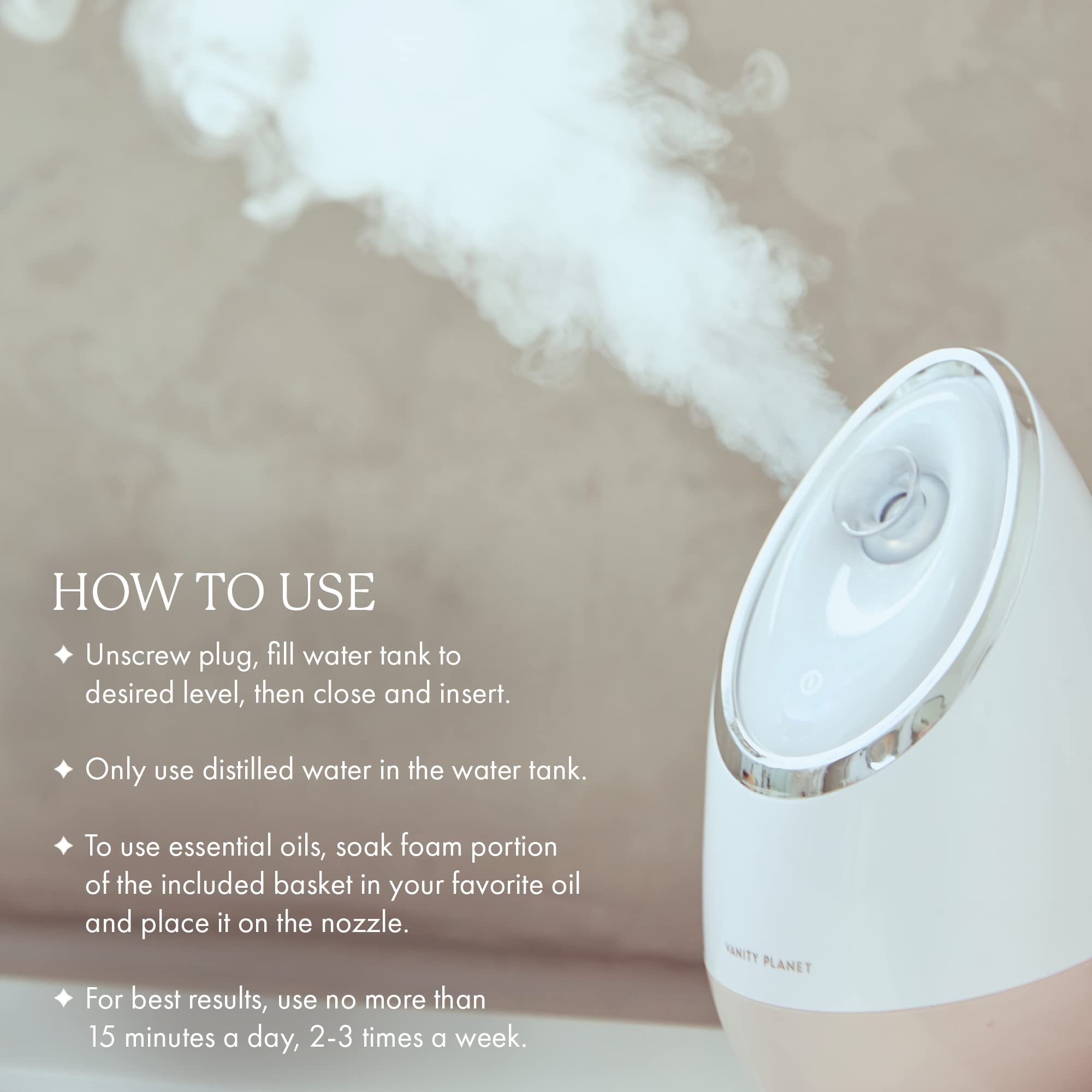 Vanity Planet Aira Ionic Facial Steamer