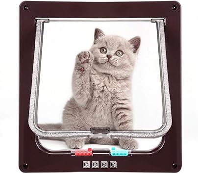 Pujuas Chatiere Pour Chat Porte De Chat M Br Amazon Fr Animalerie