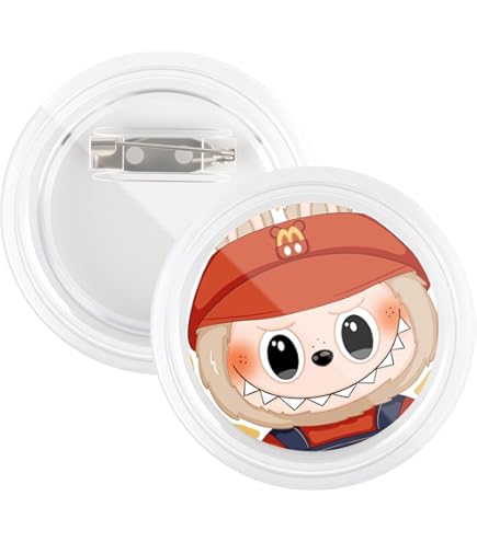 BUYGOO 30Pack 2.4 Inch Clear Button Pins Make Your Own Buttons Picture Button Pin Acrylic Design Button Badge Clear Picture Buttons Badges Kit For DIY Crafts