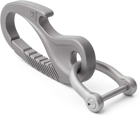 Amazon Tisur チタン合金 キーホルダー キーリング カラビナ ボトルオープナー マルチツール 軽量 キーチェーン 脱落防止 紛失防止 取付簡単 プレゼント ギフト カラビナ 1個 Dリング 1個 キーケース キーホルダー 車 バイク