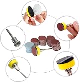 Saipor 100pcs Sanding Discs 1 Inch 25mm with 1/8 Inch Shank 5 Grits Kit view 7
