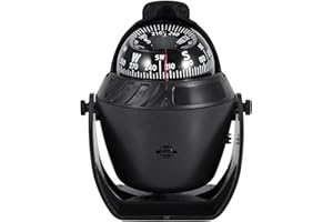 Greensen Boat Dash Mount Flush, High LED Marine Dashboard Suction Night Digital Car Dashboard for Marine Boat Car