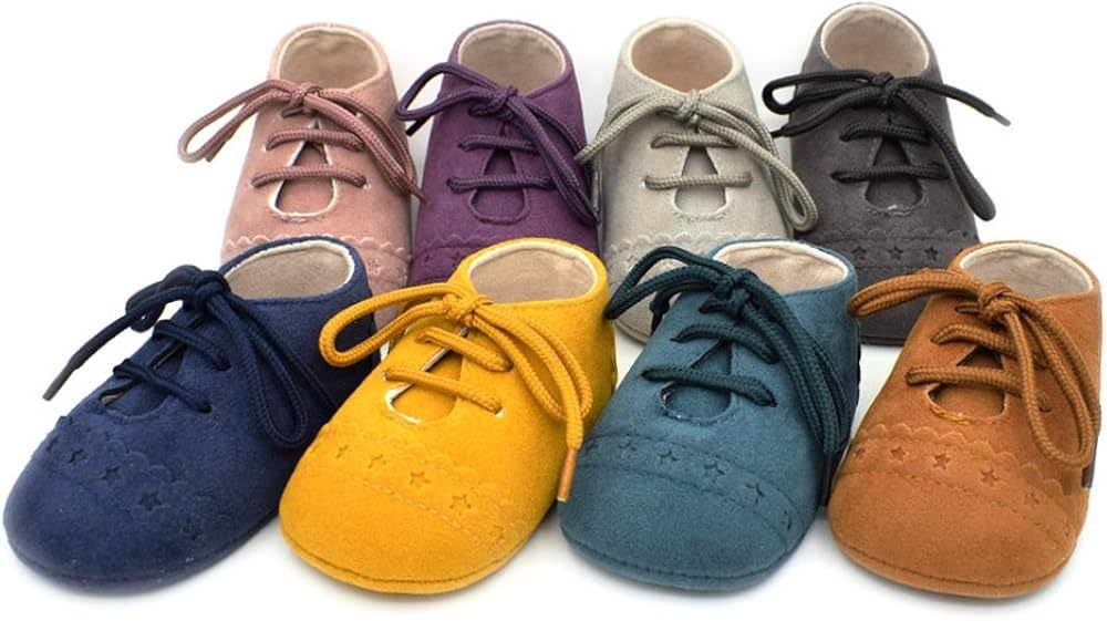 Dukars Baby Boys Girls Soft Sole Moccasins Lace-up Infant Toddler Shoes Sneaker: Clothing
