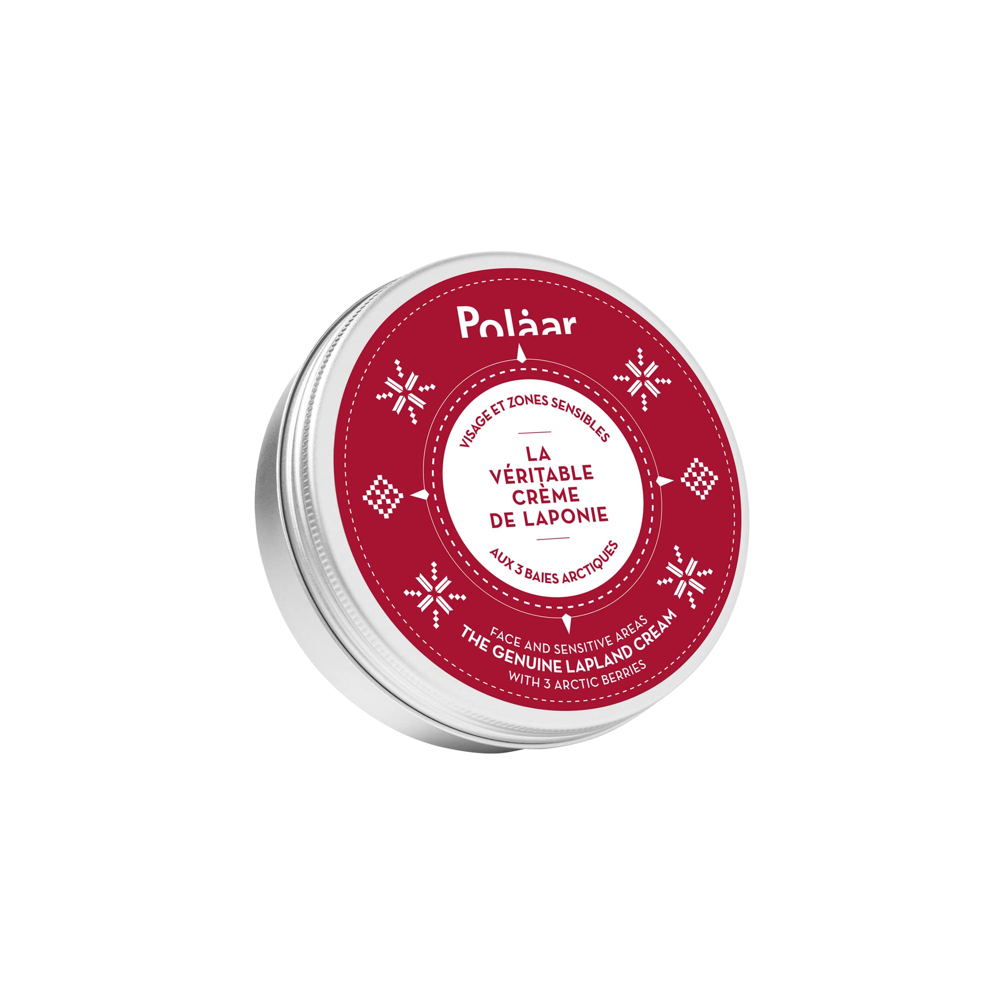 Polåar - Face and Sensitive Areas Cream - The Genuine Lapland Cream with 3 Arctic Berries - Natural Moisturizing Face Care - Vegan, Cruelty Free, Made in France - 50 ml
