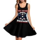 ZWPINITUP Women Stylish Tank Dresses Sleeveless Round Neck Midi Casual Dress with Pocket for Summer