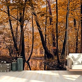 Wall Mural Forest Removable Wallpaper Wall Sticker for Bedroom Living Room - 66x96 inches