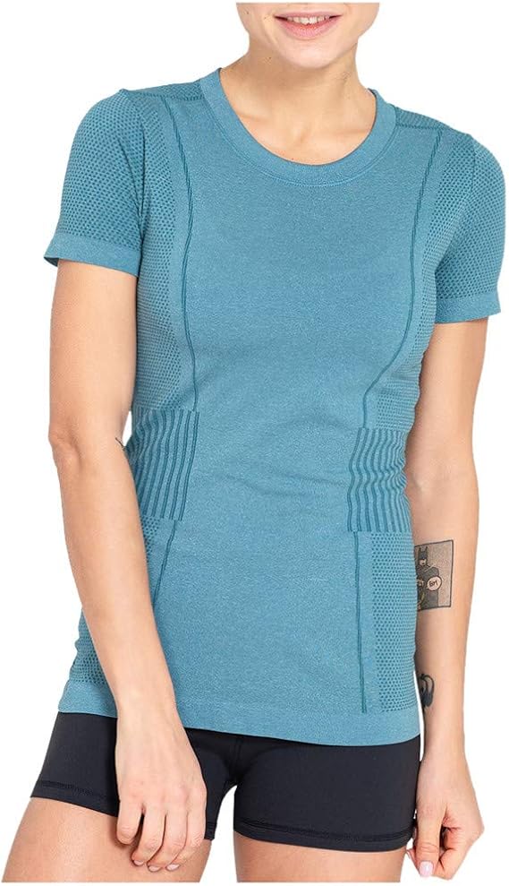 Amazon Charku Tシャツ レディース 無地 半袖tシャツ クルーネック シンプル スポーツウェア Tシャツ スポーツ トレーニング シャツ レディース スポーツ Tシャツ 半袖 速乾 薄手 ランニング トレーニング ロング丈 綿 ヨガフィットネスの上着 Tシャツ カットソー 通販