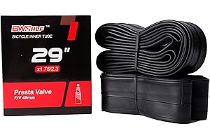 BWSHLF 27.5" /29" Mountain Bike Inner Tubes (2 Pack), Durable Butyl Rubber MTB Bicycle Replacement Fit 2.1-2.4/1.75-2.3, Presta Valve 48mm