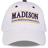 NCAA James Madison Dukes Unisex NCAA The Game bar Design Hat, White, Adjustable