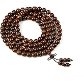 Zen Dear Unisex Natural Silkwood Tibetan Buddhism Meditation Prayer Bead Necklace Japa Mala Beads Bracelets