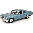 1970 Chevy Nova SS Coupe, Blue - Maisto 31132 - 1/18 scale diecast model car by Maisto